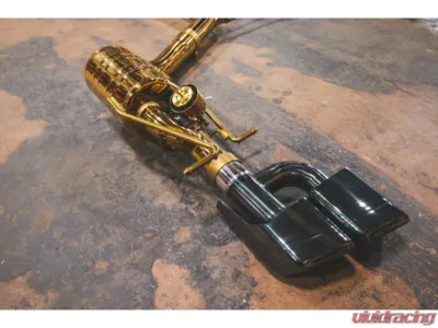 Valvetronic Designs Grade 5 Titanium Valved Sport Exhaust System Free Flow Race Front Pipes Mercedes-Benz E63 AMG W212 2009-2013 - MER.W212.E63.VSES.FF.TI