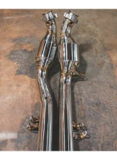 Valvetronic Designs Grade 5 Titanium Valved Sport Exhaust System Free Flow Race Front Pipes Mercedes-Benz E63 AMG W212 2009-2013                                     - MER.W212.E63.VSES.FF.TI - Image 7