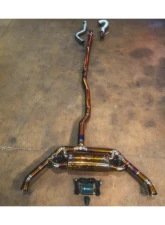 Valvetronic Designs Valved Sport Exhaust System for Mercedes CLA45 2013-2018, Titanium                                     - MER.CLA45.VSES.TI - Image 8