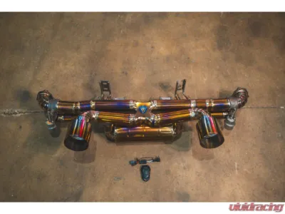 Valvetronic Designs Titanium Valved Sport Exhaust System Porsche 718 GT4 | Boxter Spyder 2020+ - POR.718.GT4.VSES.TI