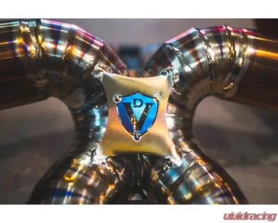 Valvetronic Designs Anodized Gold Valved Sport Exhaust System w/ Free Flow Race Front Pipes Porsche Cayman | Boxster 2012-2016 - POR.981.VSES.FFH.AG