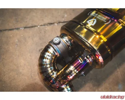 Valvetronic Designs Anodized Gold Valved Sport Exhaust System w/ Free Flow Race Front Pipes Porsche Cayman | Boxster 2012-2016 - POR.981.VSES.FFH.AG
