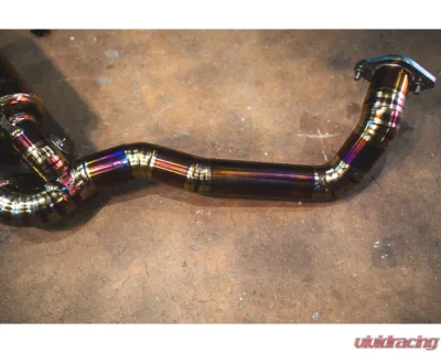 Valvetronic Designs Anodized Gold Valved Sport Exhaust System w/ Free Flow Race Front Pipes Porsche Cayman | Boxster 2012-2016 - POR.981.VSES.FFH.AG
