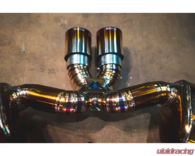 Valvetronic Designs Anodized Gold Valved Sport Exhaust System w/ Free Flow Race Front Pipes Porsche Cayman | Boxster 2012-2016 - POR.981.VSES.FFH.AG