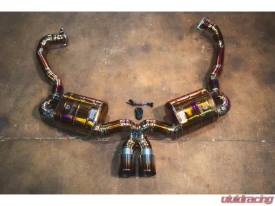 Valvetronic Designs Valved Sport Exhaust System Free Flow Race Front Pipes Porsche Boxster|Cayman 981 2012-2016 - POR.981.VSES.FFH.TI
