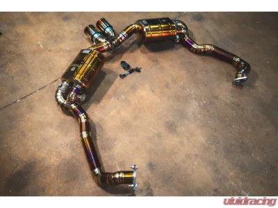 Valvetronic Designs Valved Sport Exhaust System Free Flow Race Front Pipes Porsche Boxster|Cayman 981 2012-2016 - POR.981.VSES.FFH.TI