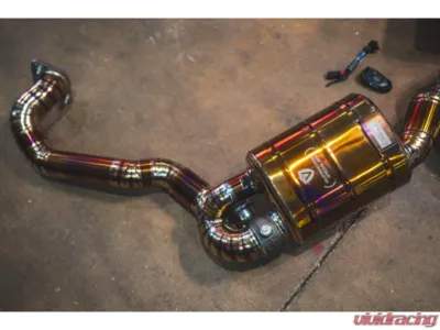 Valvetronic Designs Valved Sport Exhaust System Free Flow Race Front Pipes Porsche Boxster|Cayman 981 2012-2016 - POR.981.VSES.FFH.TI