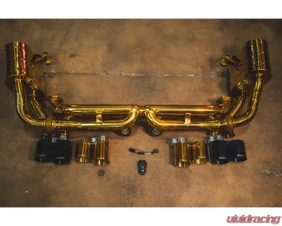 Valvetronic Designs Anodized Gold Valved Sport Exhaust System for Porsche 991.1 (2012-2016) - POR.991.CAR.VSES.AG
