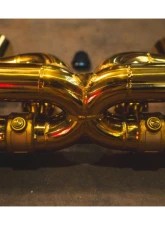 Valvetronic Designs Anodized Gold Valved Sport Exhaust System for Porsche 991.1 (2012-2016)                                     - POR.991.CAR.VSES.AG - Image 2