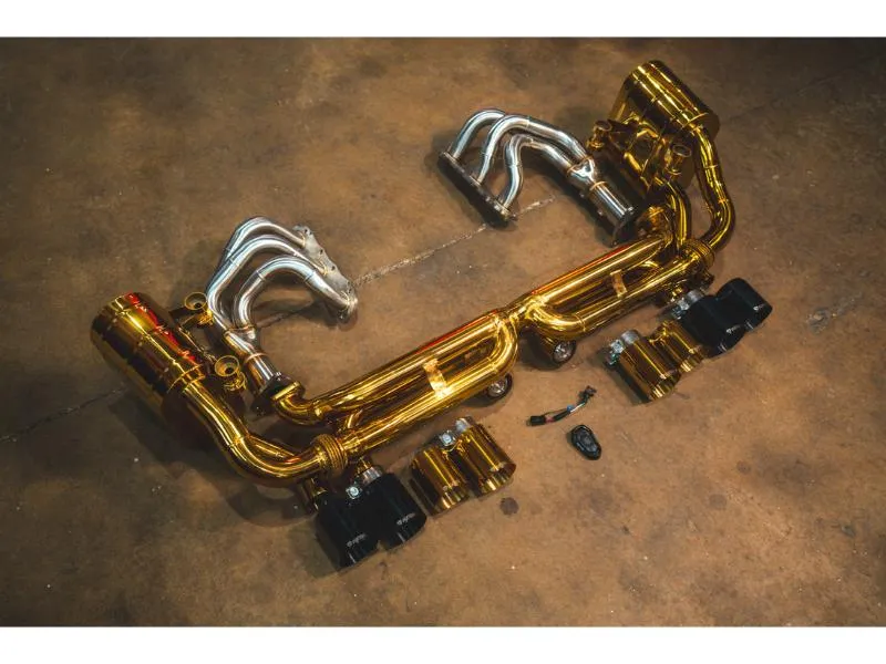Valvetronic Designs Grade 5 Titanium Valved Sport Exhaust System Free Flow Race Front Pipes Porsche Boxster|Cayman 981 2012-2016 - POR.991.CAR.VSES.FFH.TI