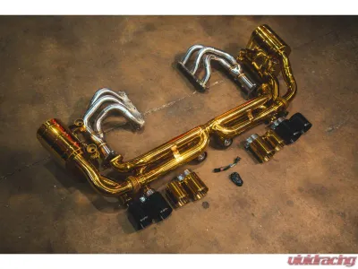 Valvetronic Designs Grade 5 Titanium Valved Sport Exhaust System Free Flow Race Front Pipes Porsche Boxster|Cayman 981 2012-2016 - POR.991.CAR.VSES.FFH.TI