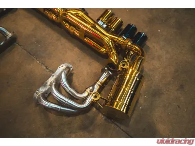 Valvetronic Designs Grade 5 Titanium Valved Sport Exhaust System Free Flow Race Front Pipes Porsche Boxster|Cayman 981 2012-2016 - POR.991.CAR.VSES.FFH.TI