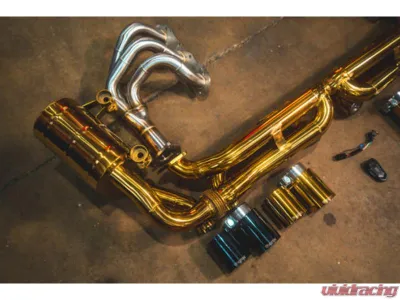 Valvetronic Designs Grade 5 Titanium Valved Sport Exhaust System Free Flow Race Front Pipes Porsche Boxster|Cayman 981 2012-2016 - POR.991.CAR.VSES.FFH.TI