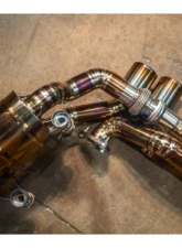 Valvetronic Designs Grade 5 Titanium Valved Sport Exhaust System Free Flow Race Front Pipes Porsche Boxster|Cayman 981 2012-2016                                     - POR.991.CAR.VSES.FFH.TI - Image 7