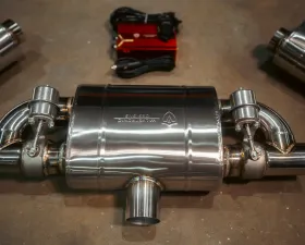 Valvetronic Designs Valved Muffler Kit Universal 2.5 inch | 63 MM Dual Outlet