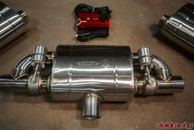 Valvetronic Designs Valved Muffler Kit Universal 2.5 inch | 63 MM Dual Outlet - UVM.63MM.DUALOUT.X2