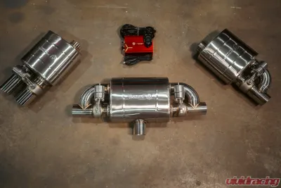Valvetronic Designs Valved Muffler Kit Universal 2.5 inch | 63 MM Dual Outlet - UVM.63MM.DUALOUT.X2