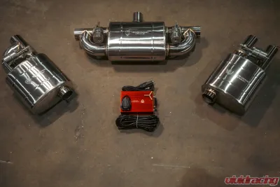 Valvetronic Designs Valved Muffler Kit Universal 2.5 inch | 63 MM Dual Outlet - UVM.63MM.DUALOUT.X2
