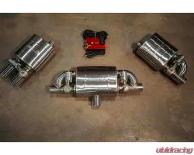 Valvetronic Designs 2.5 Inch Single Outlet Valved Muffler Kit for Trucks and SUVs - OFF.UVM.63MM.X2