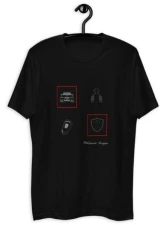 Valvetronic Designs Signature 4 Square Tee, Heather Grey, 100% Cotton, Lightweight                                     - VTD.4SQT.XS - Image 4