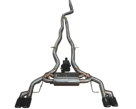 Valvetronic Designs BMW G01 X3 X4 M40i 3.0L Catback Exhaust T304 SS Black Tips