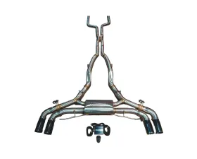 Valvetronic Designs BMW F95 X5M 4.4L Catback Exhaust T304 Stainless Steel Black Tips 2020-2023