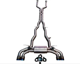 Valvetronic Designs BMW G90 M5 4.4L Catback Exhaust System Grade 5 Titanium Black Tips