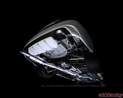 Tomei 89.1x1.0mm Expreme Ti Full Titanium Muffler Kit Infiniti Q50 RV37 Skyline 2014-2024 - TB6090-NS21A
