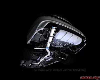 Tomei 89.1x1.0mm Expreme Ti Full Titanium Muffler Kit Infiniti Q50 RV37 Skyline 2014-2024 - TB6090-NS21A