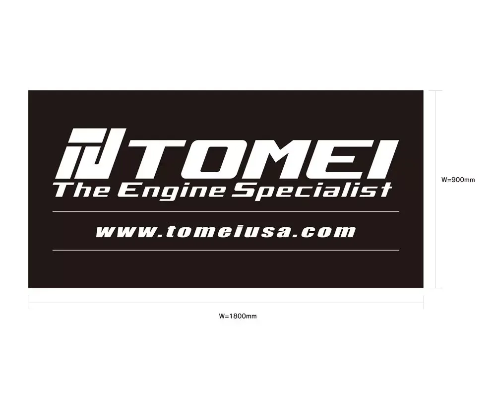 Tomei Black Engine Specialist Banner - TG301A-0000A