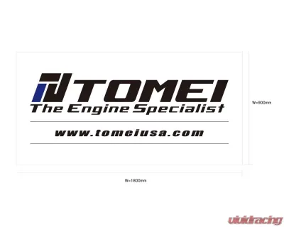 Tomei White Engine Specialist Banner - TG301B-0000A