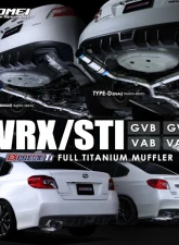 Tomei Expreme Ti Full Titanium Muffler Subaru WRX | WRX STI 1992-2014                                     - TB6090-SB02D - Image 12