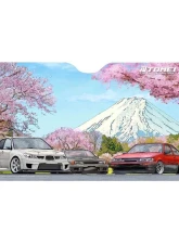 Tomei 59x28 Cherry Blossom Mt.Fuji Sunshade                                     - TG701A-0000A - Image 2