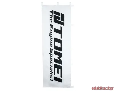 Tomei White Engine Specialist Nobori Flag - TGA01B-0000A