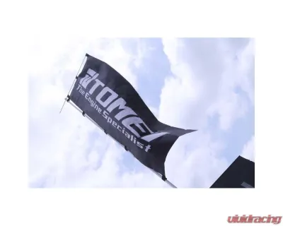 Tomei White Engine Specialist Nobori Flag - TGA01B-0000A