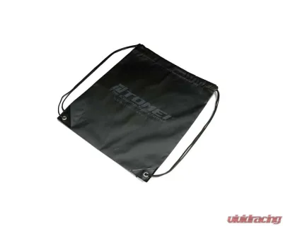 Tomei Black Drawstring Bag TH201F-0000A, Durable Fabric, Adjustable Size, Versatile Use - TH201F-0000A