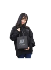 Tomei Black Mini Tote Bag TH601A-0000A - Compact Nylon Design for Everyday Use                                     - TH601A-0000A - Image 3
