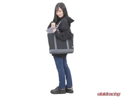 Tomei Black Zip Tote Bag TH701A-0000A - Durable Material, Stylish Design, Versatile Size - TH701A-0000A