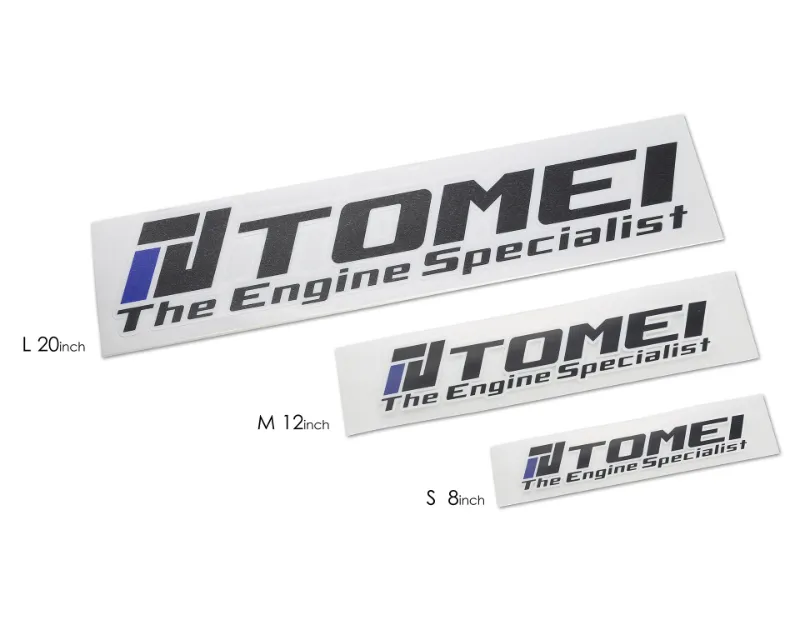 Tomei 12in Black M Engine Specialist 2016 Die Cut Sticker - TG201B-0000A
