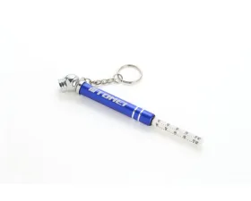Tomei Blue Mini Tire Pressure Gauge Keychain