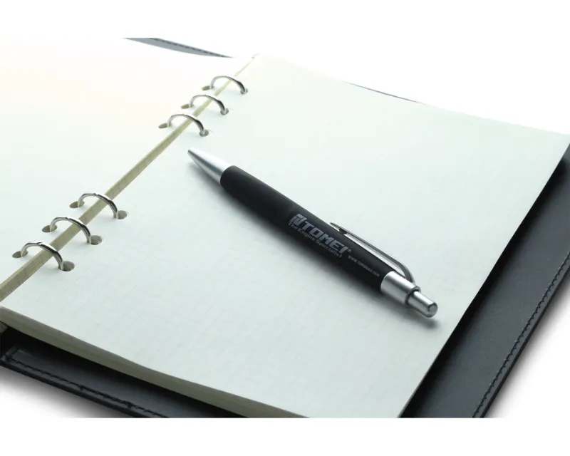 Tomei Black Body with Black Ink Ballpoint Pen - TG501C-0000A