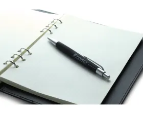 Tomei Black Body with Black Ink Ballpoint Pen