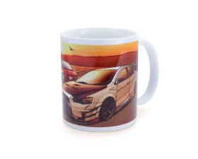 Tomei White Evo Sunset Lake Kawaguchi Mug
