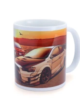 Tomei White Evo Sunset Lake Kawaguchi Mug                                     - TG601A-MT00A - Image 2