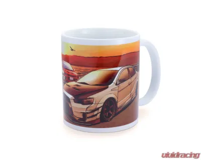 Tomei White Evo Sunset Lake Kawaguchi Mug - TG601A-MT00A