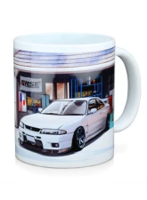 Tomei White R33 Gt-R Car Life Garage Mug                                     - TG601A-NS00H - Image 2