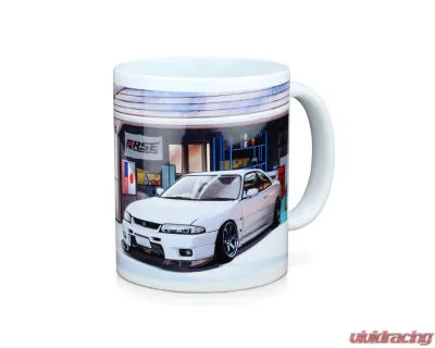 Tomei White R33 Gt-R Car Life Garage Mug - TG601A-NS00H