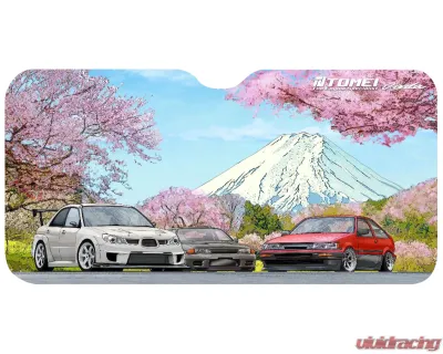 Tomei 59x28 Cherry Blossom Mt.Fuji Sunshade - TG701A-0000A