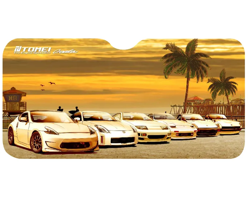 Tomei 59x28 Z Car Sunset Huntington Beach Sunshade - TG701A-NS00E