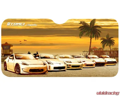 Tomei 59x28 Z Car Sunset Huntington Beach Sunshade - TG701A-NS00E
